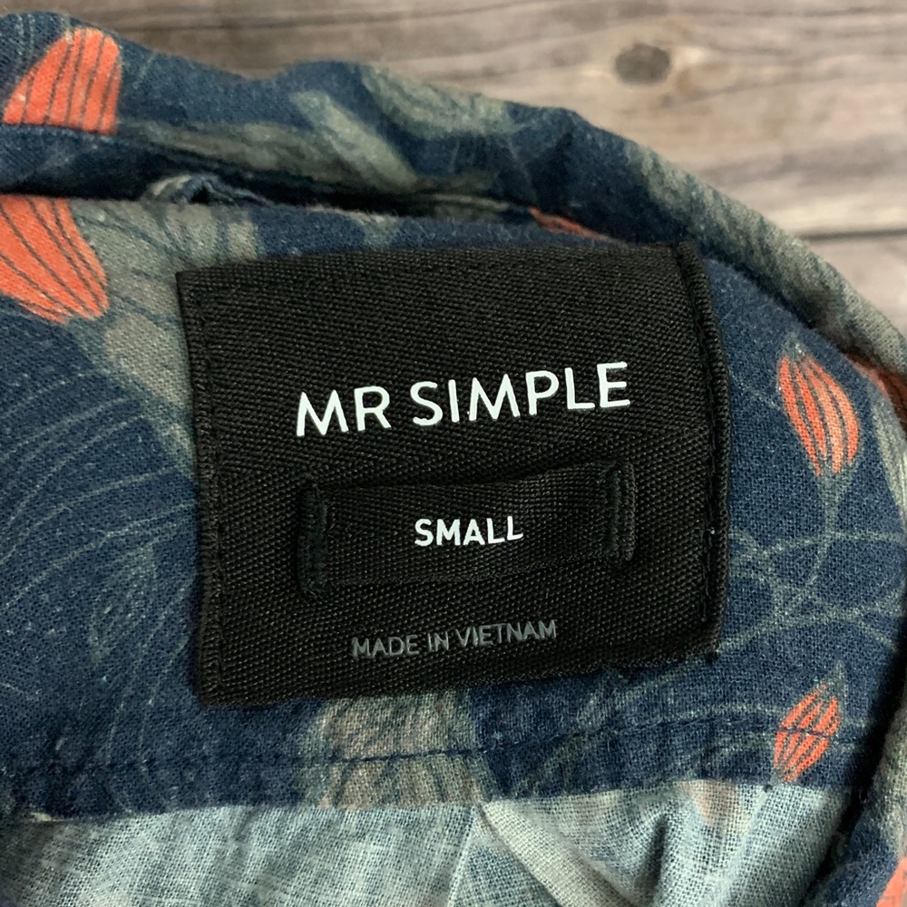 Mr Simple Printed Button Down Shirt - image 4